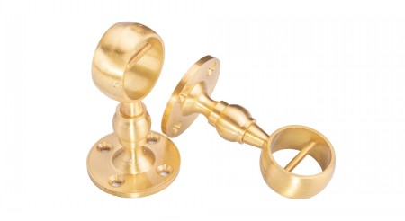 24mm Brass Handrail Bracket 2 PACK